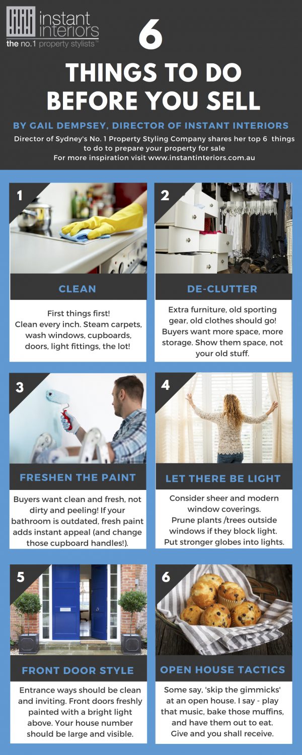 6 things to do before you sell infographic